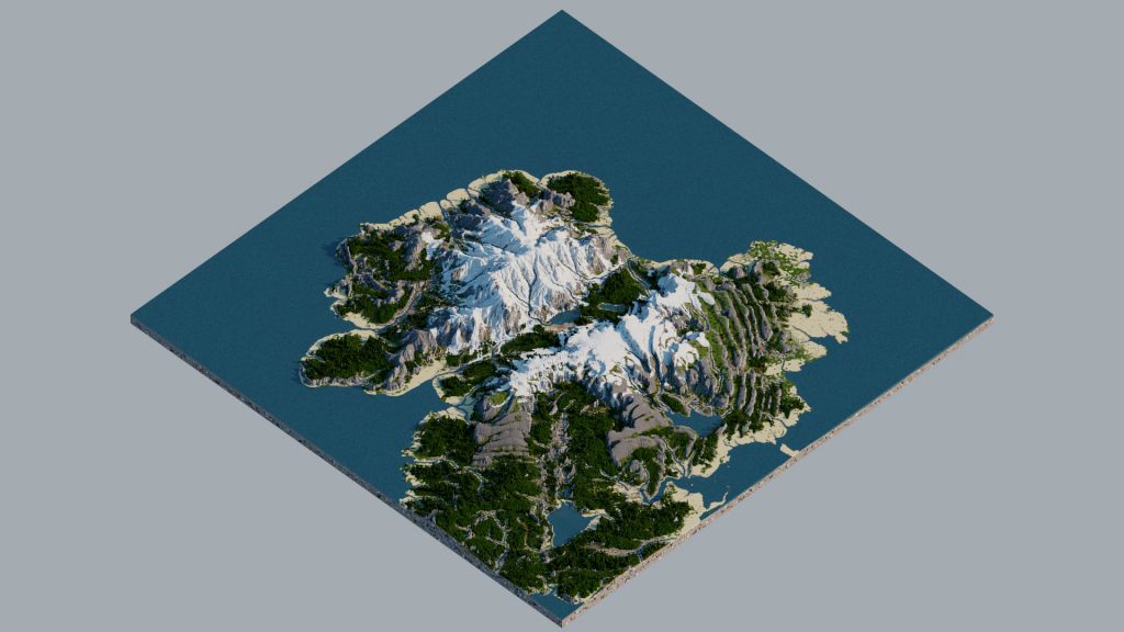 4k Nordic Minecraft Map by McMeddon 
